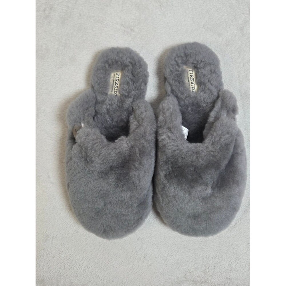 Fireside by Dearfoams Shelly Beach All Over Shearling Scuff Size 8 NWOT
